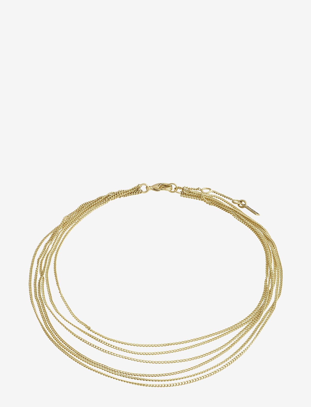 Pilgrim - PAUSE recycled ankle chain gold-plated - gold plated - 0