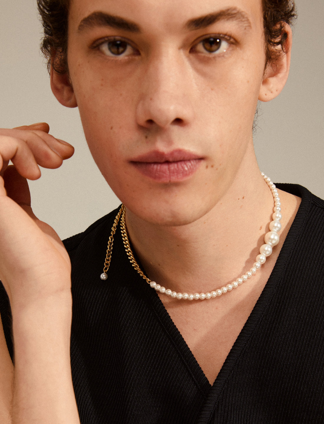 Pilgrim Beat Pearl Necklace Gold plated Halsband Boozt