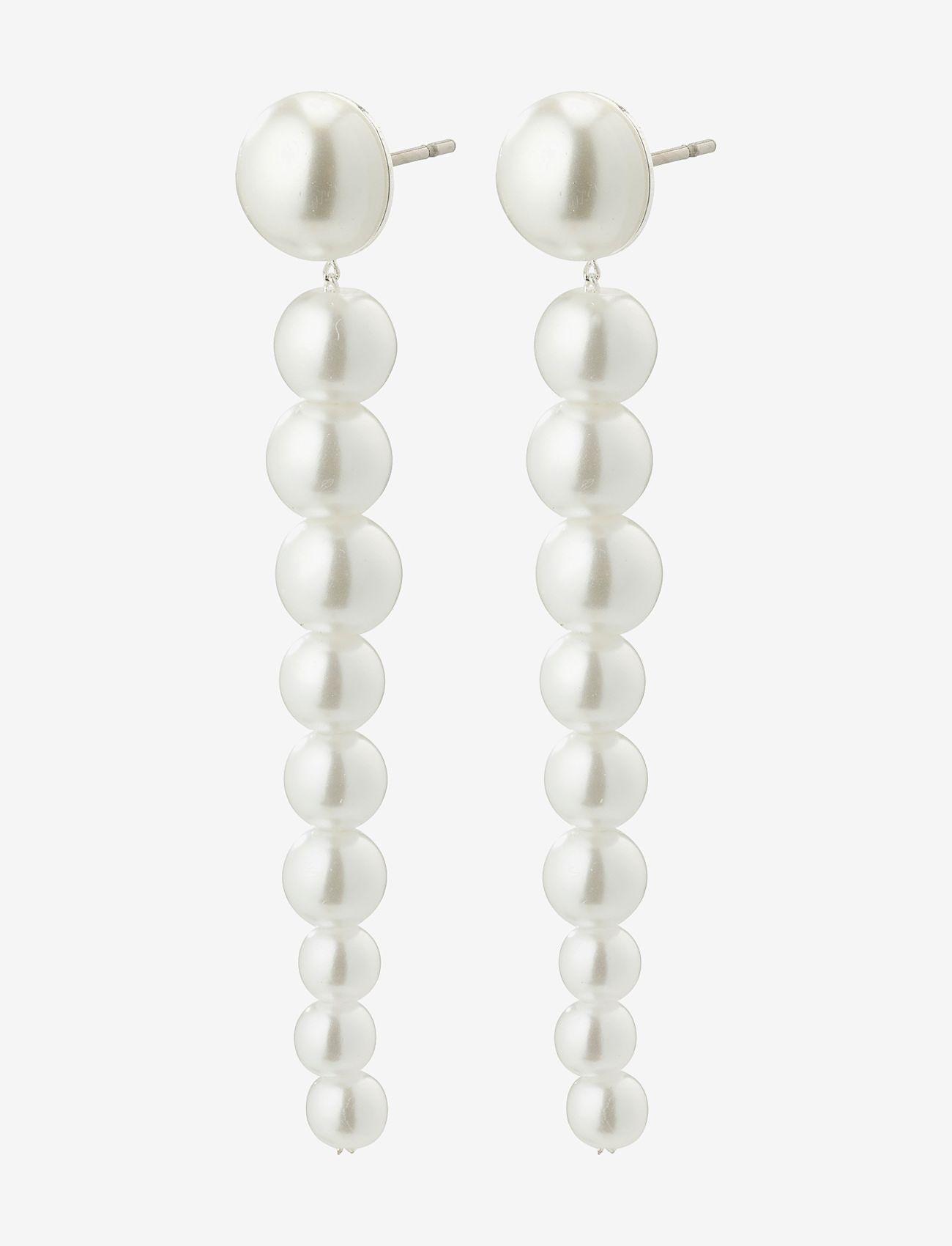 Pilgrim - BEAT pearl earrings - perlenohrringe - silver plated - 0