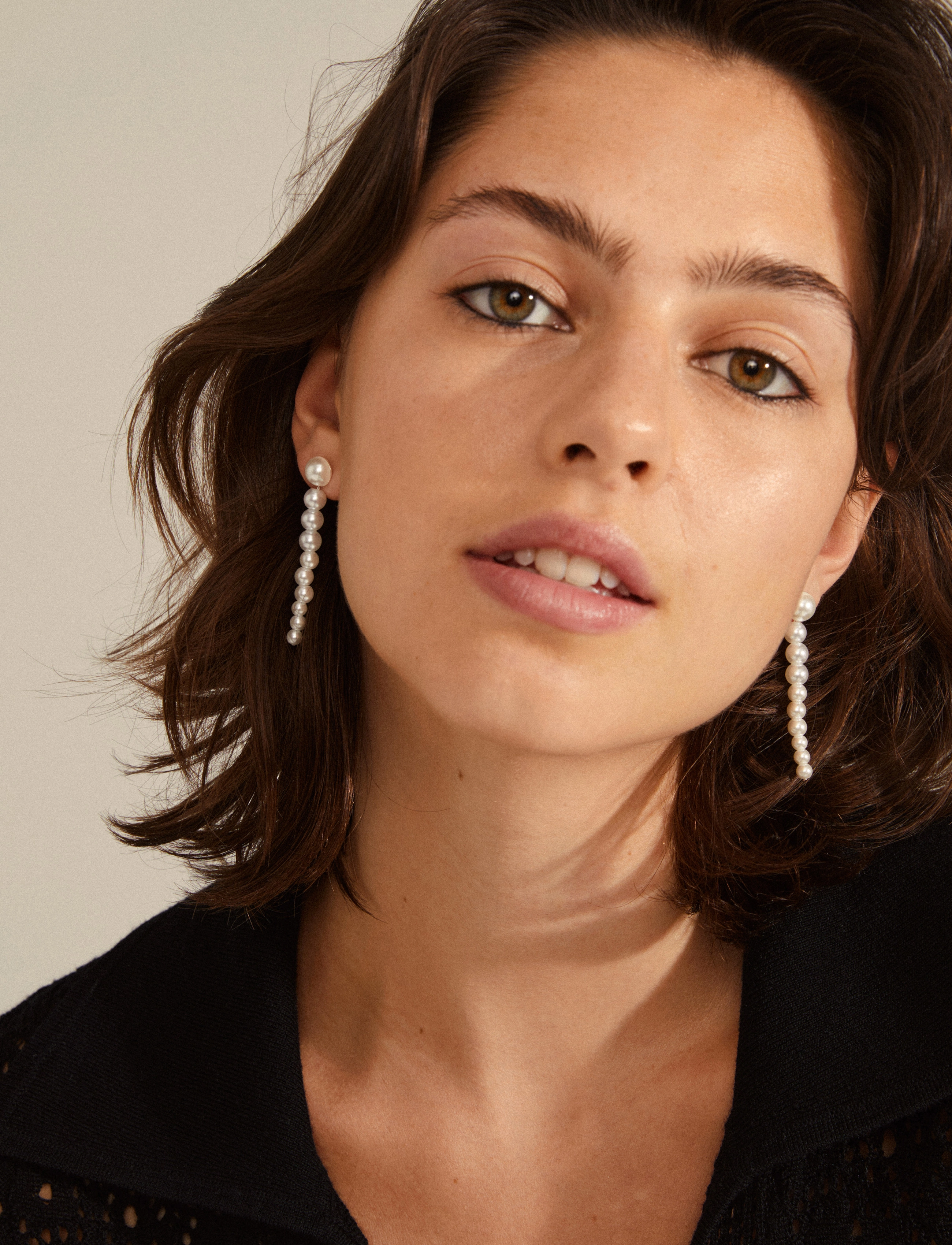 Pilgrim - BEAT pearl earrings - silver plated - 1