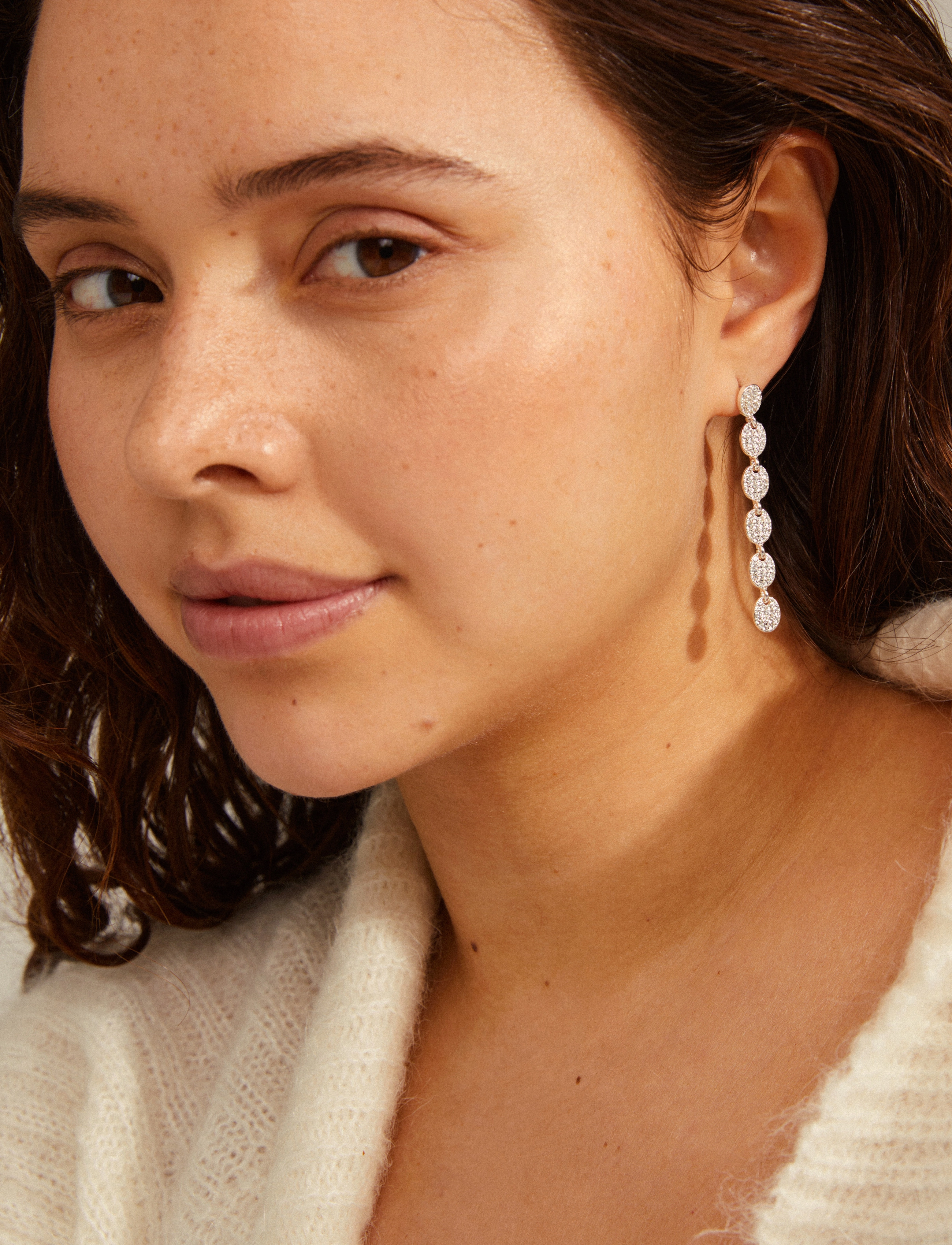 Pilgrim - BEAT recycled crystal earrings - silver plated - 2