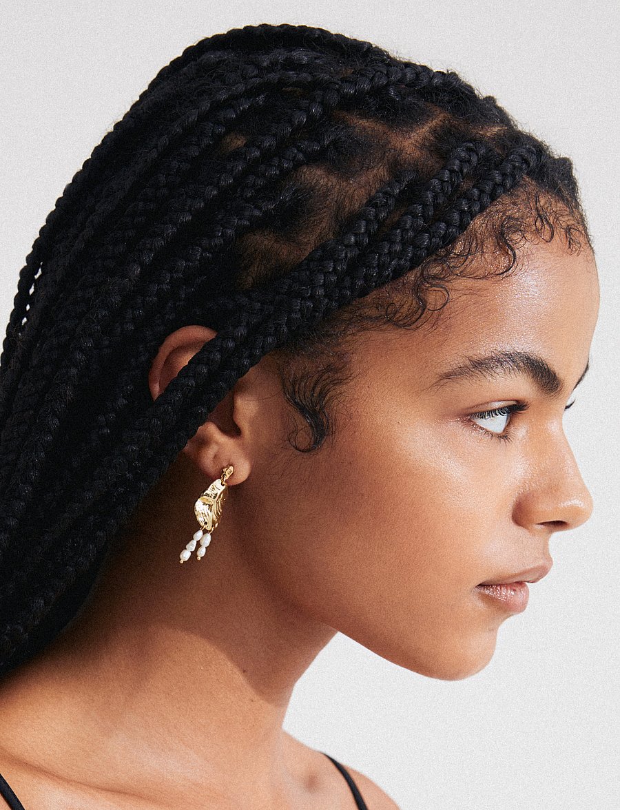 Pilgrim - BLOOM recycled earrings - ohrhänger - gold plated - 0