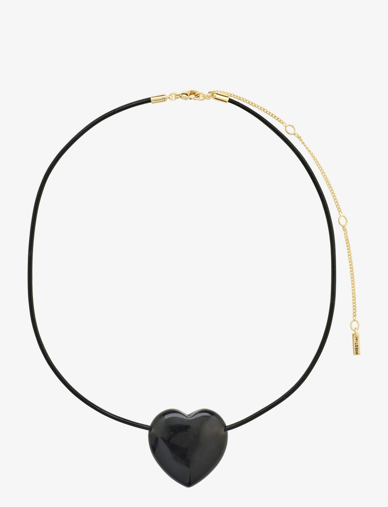 PILGRIM Stay Schwarz Agate Kette Gold-Plated Gold - One Size - Damen