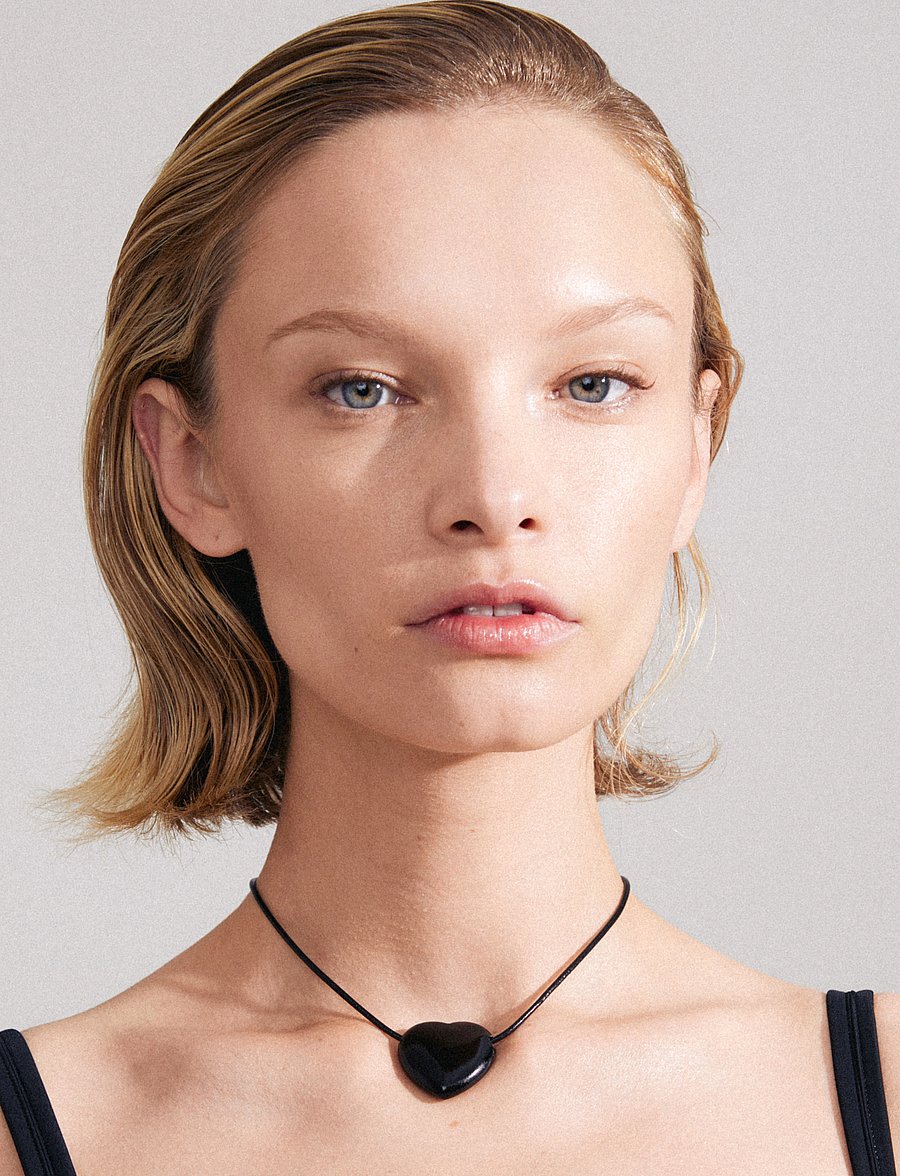 Pilgrim - STAY black agate necklace gold-plated - statement kaelakeed - gold plated - 2
