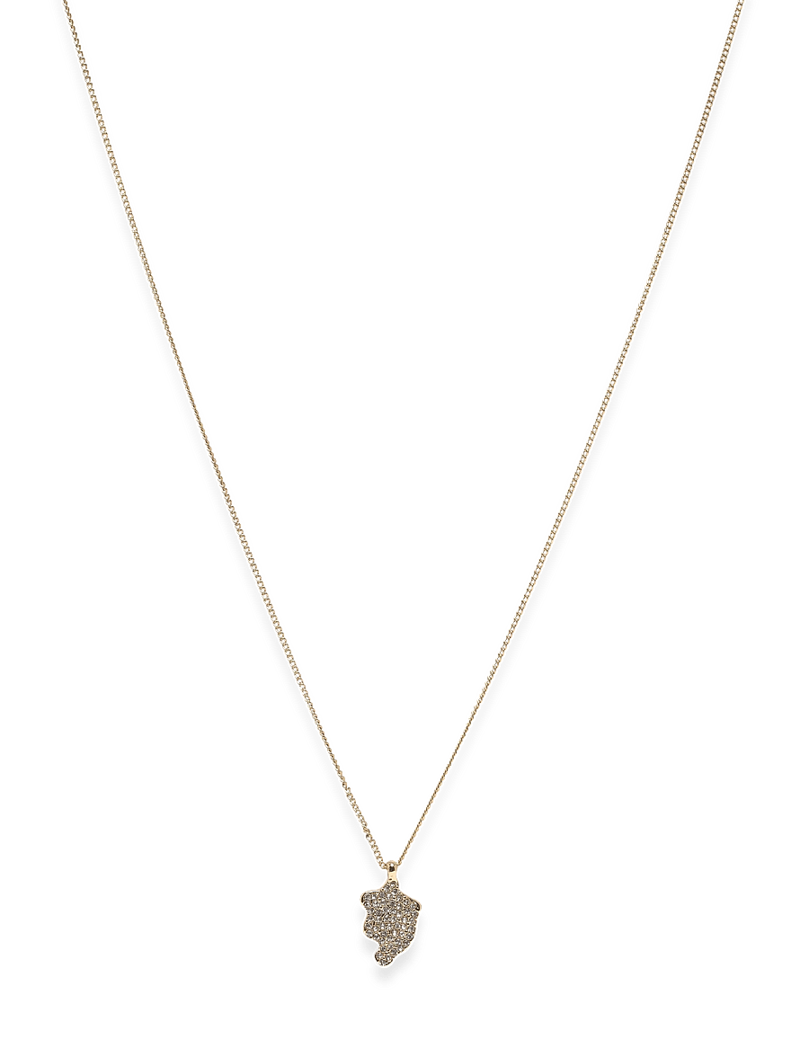 Pilgrim - CONNECT crystal necklace gold-plated - halsband med hänge - gold plated - 0