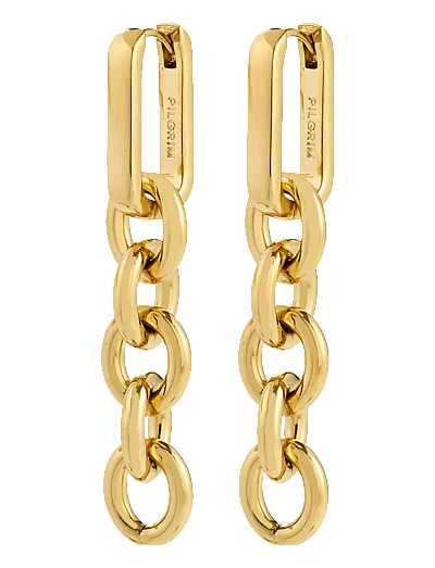 Phase Earrings Gold-Plated - VedhæNg øReringe