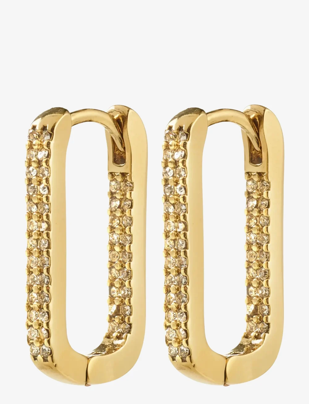 Pilgrim - PHASE oval hoops gold-plated - hoops - gold plated - 1