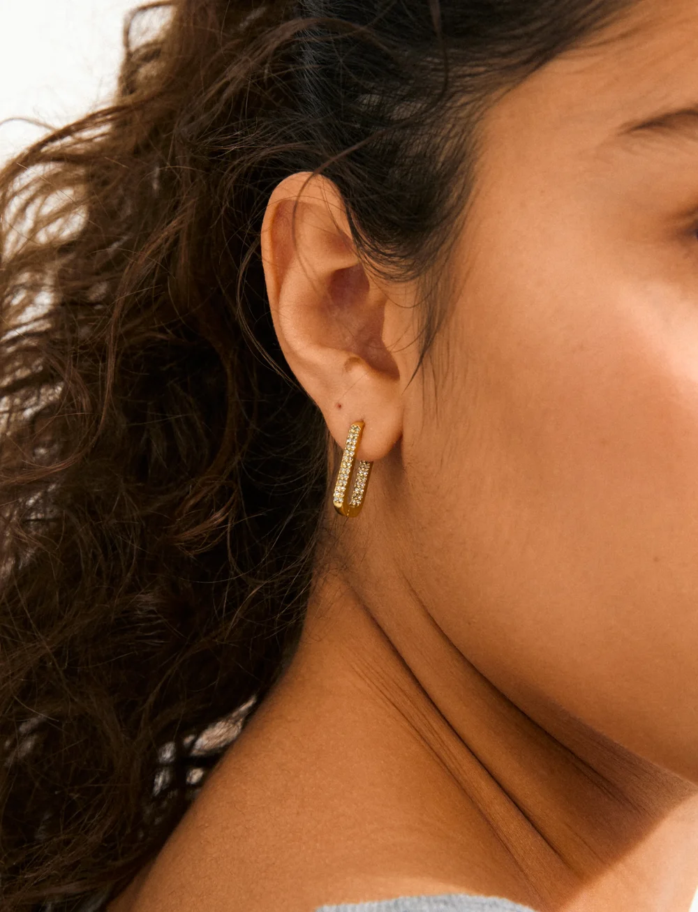 Pilgrim - PHASE oval hoops gold-plated - hoops - gold plated - 0