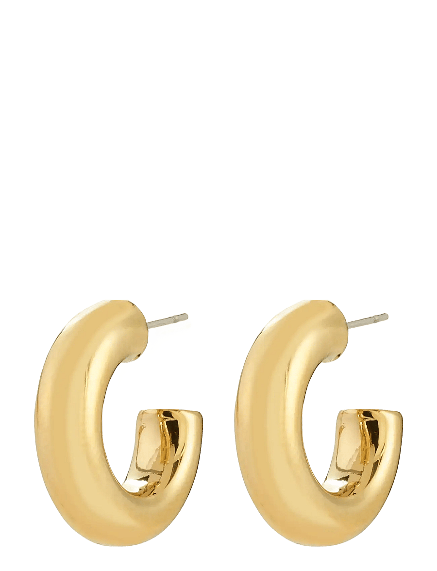 Pilgrim - PHASE small hoops gold-plated - hoops kõrvarõngad - gold plated - 1
