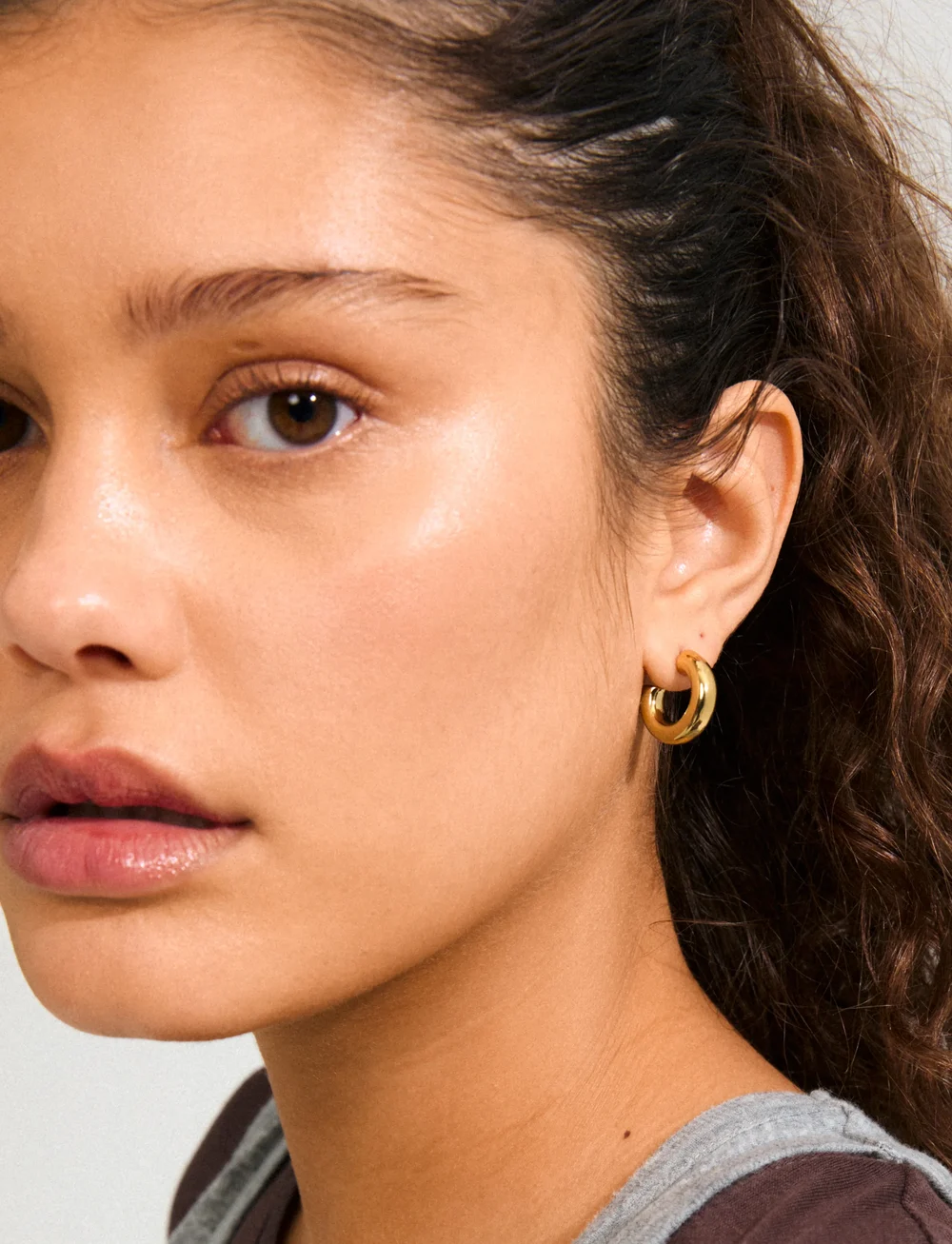 Pilgrim - PHASE small hoops gold-plated - kreolen - gold plated - 0