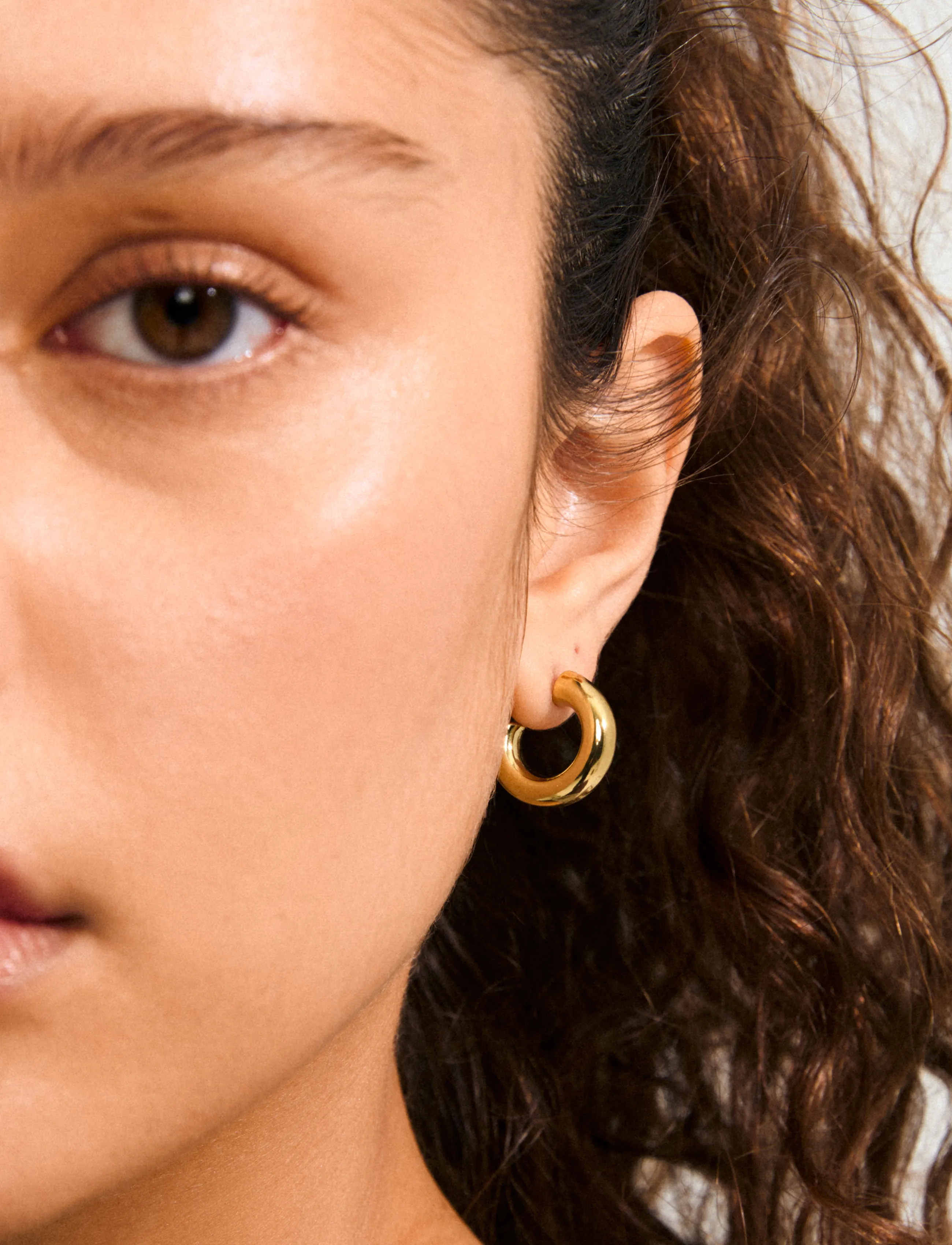 Pilgrim - PHASE small hoops gold-plated - hoops kõrvarõngad - gold plated - 3
