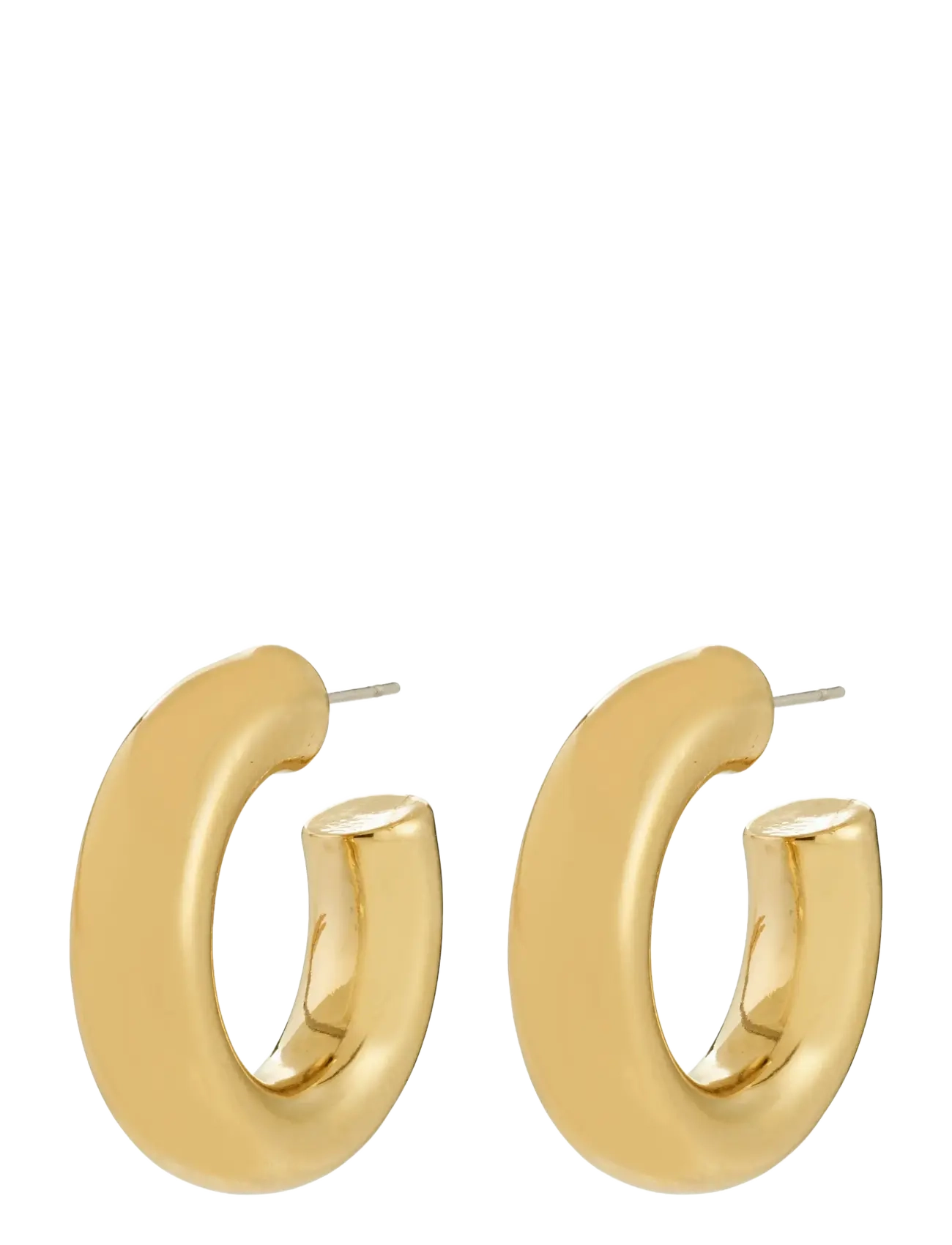 PILGRIM Phase Medium Hoops Gold-Plated Gold - One Size - Damen