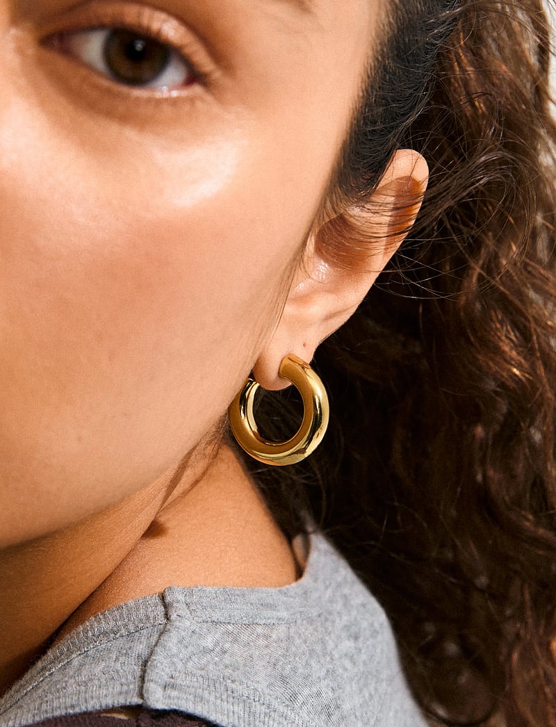 Pilgrim - PHASE medium hoops gold-plated - kreolen - gold plated - 3