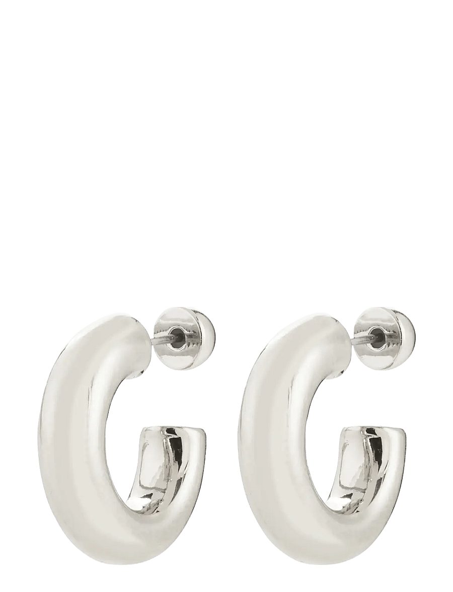 Pilgrim - PHASE small hoops silver-plated - kreolen - silver plated - 2