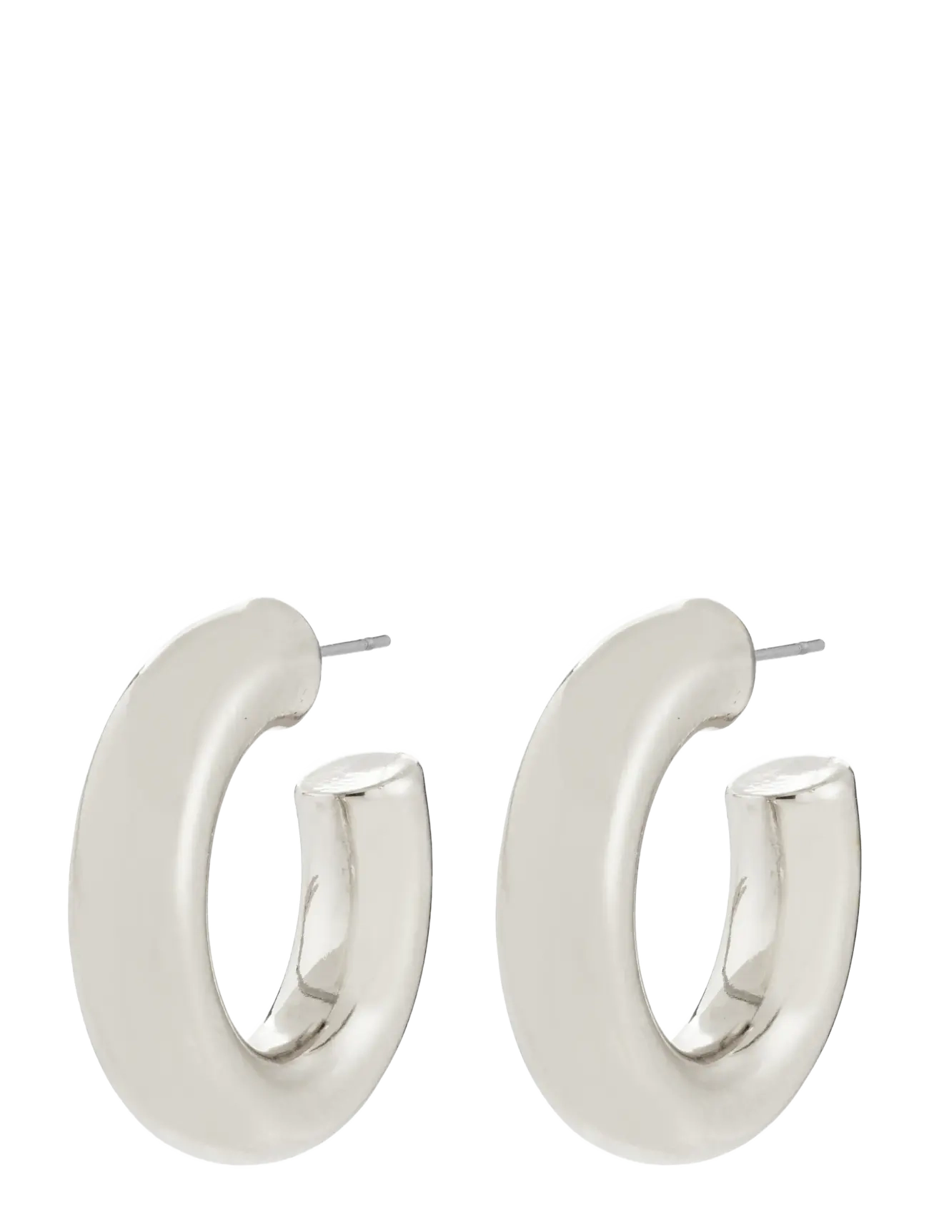 PILGRIM Phase Large Hoops Silber-Plated Silber - One Size - Damen