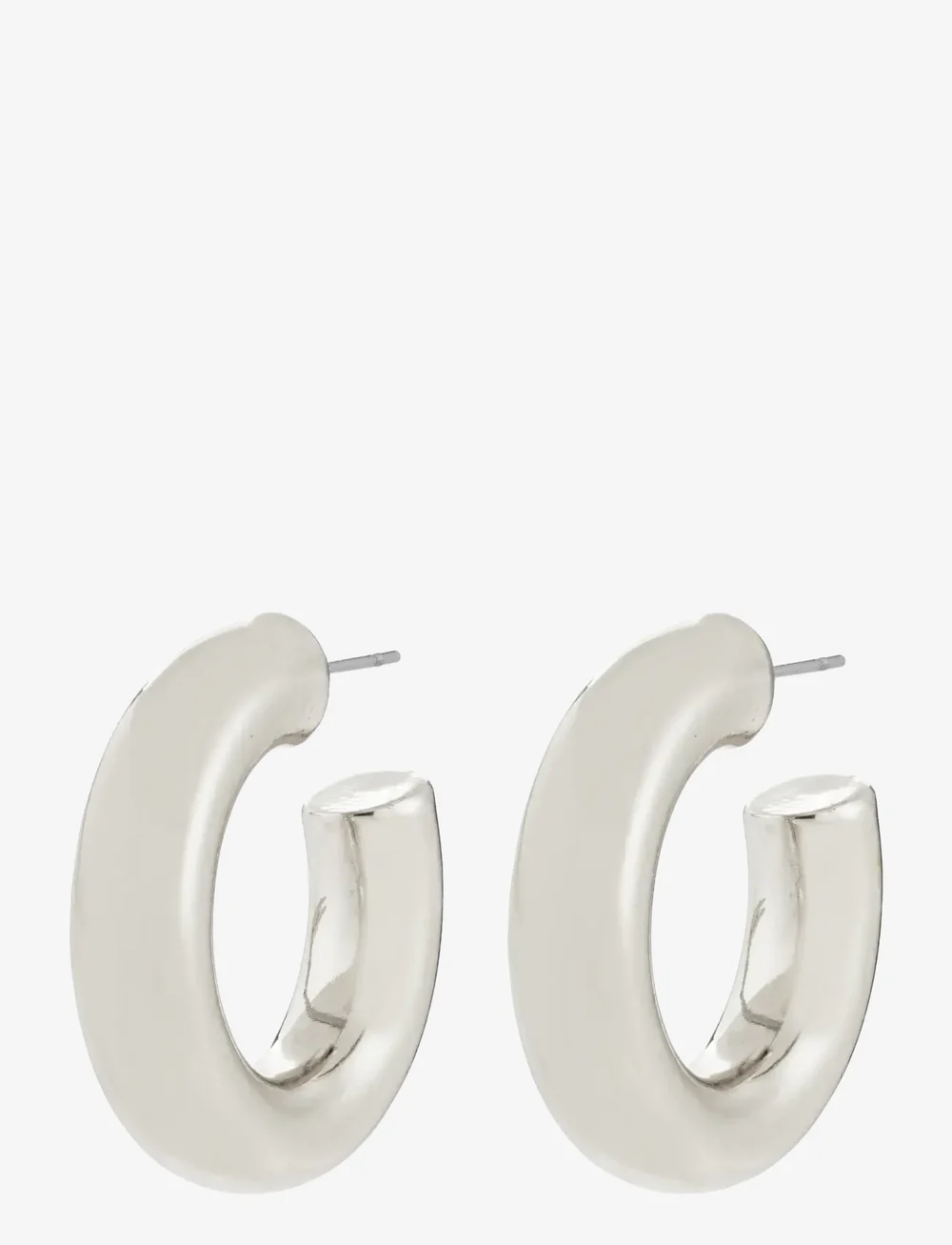 Pilgrim - PHASE large hoops silver-plated - kreolen - silver plated - 1