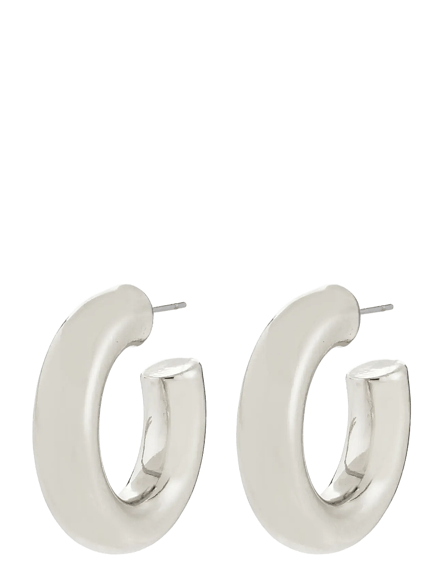 Pilgrim - PHASE large hoops silver-plated - cerceaux - silver plated - 1