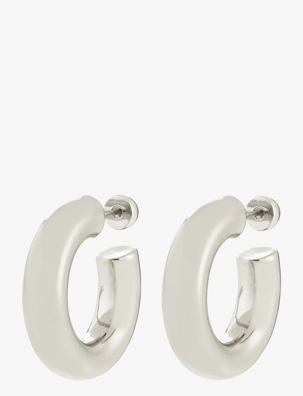 Pilgrim - PHASE large hoops silver-plated - kreolen - silver plated - 2
