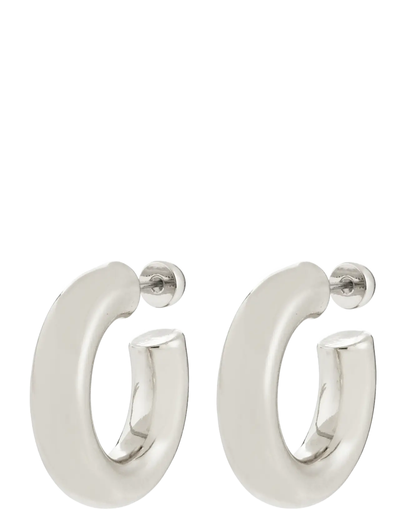 Pilgrim - PHASE large hoops silver-plated - kreolen - silver plated - 2
