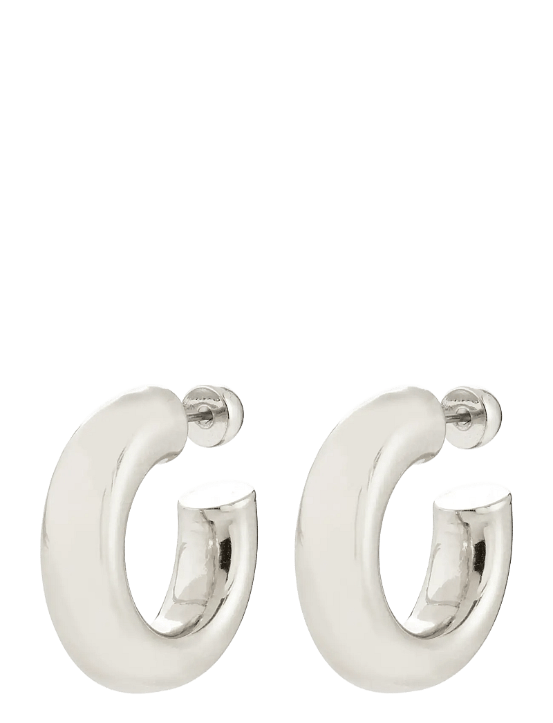 Pilgrim - PHASE medium hoops silver-plated - hoops - silver plated - 2