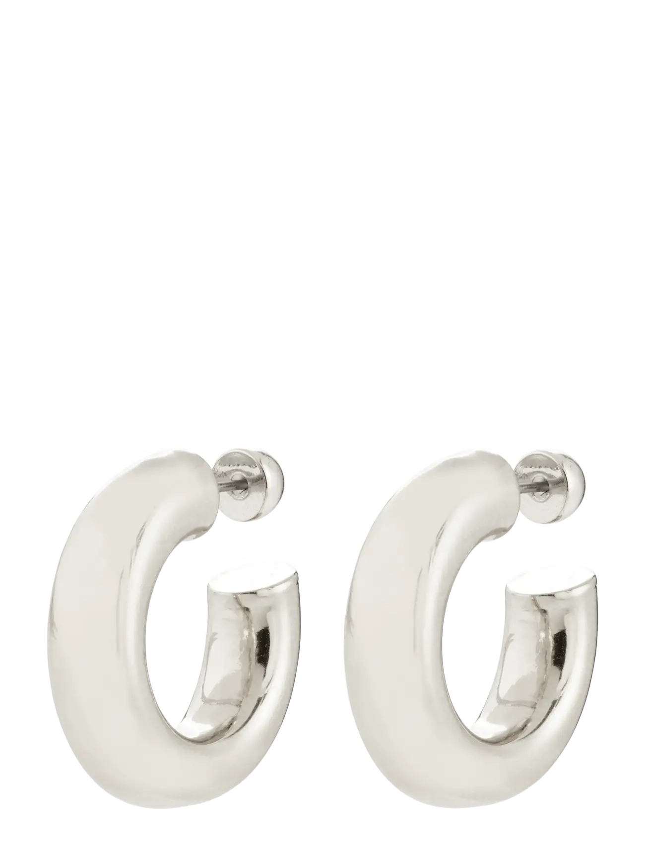 Pilgrim - PHASE medium hoops silver-plated - hoops kõrvarõngad - silver plated - 2