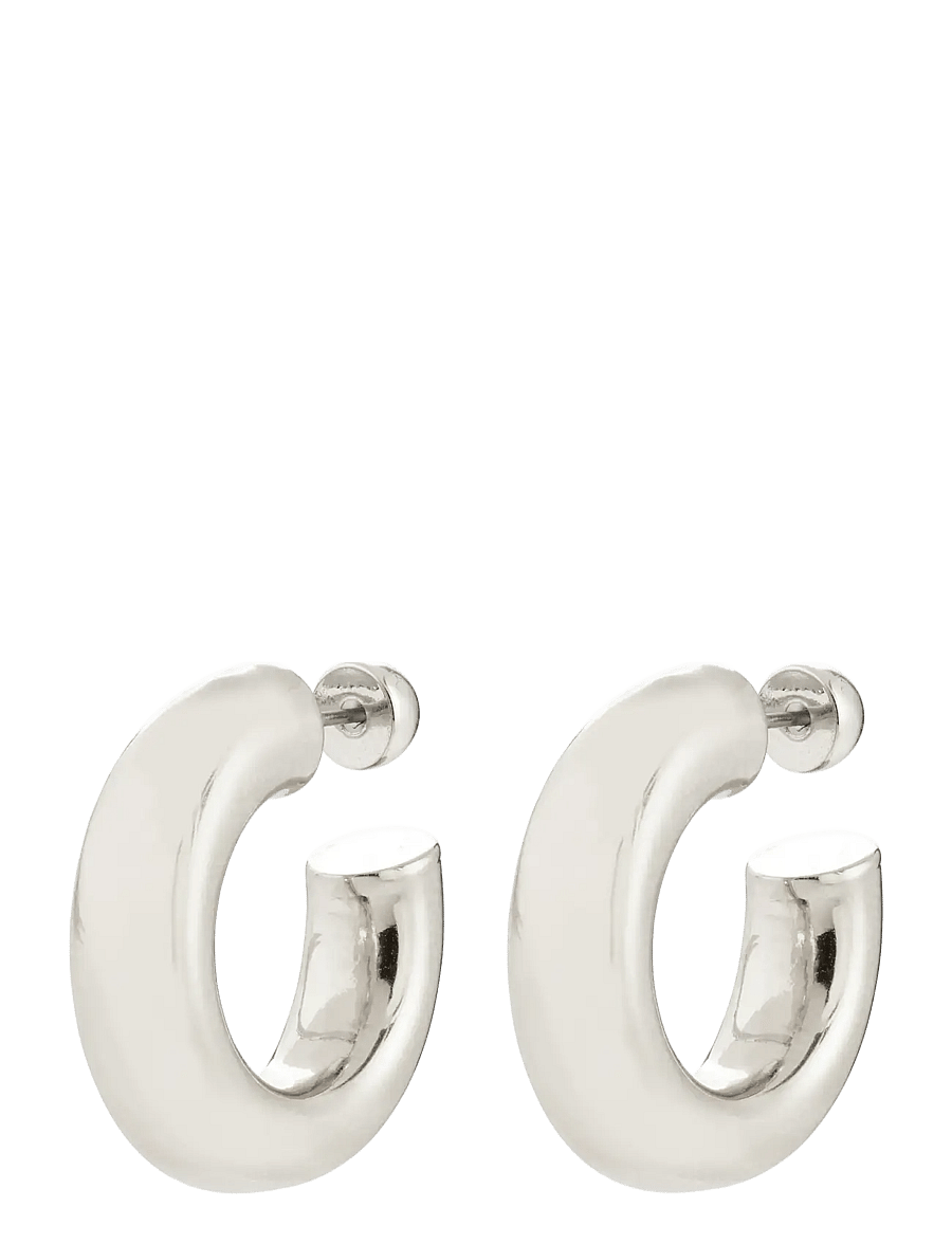 Pilgrim - PHASE medium hoops silver-plated - hoops kõrvarõngad - silver plated - 2