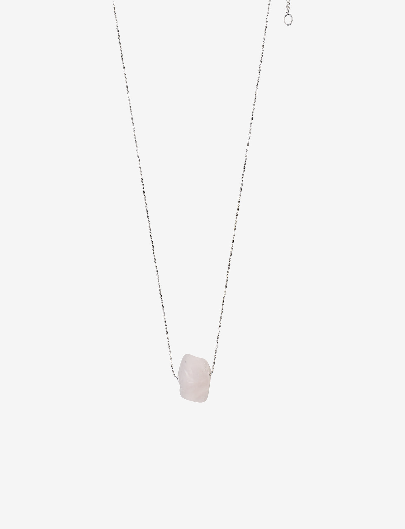 Pilgrim - Heart Chakra - halsband med hänge - silver plated rose quartz - 0