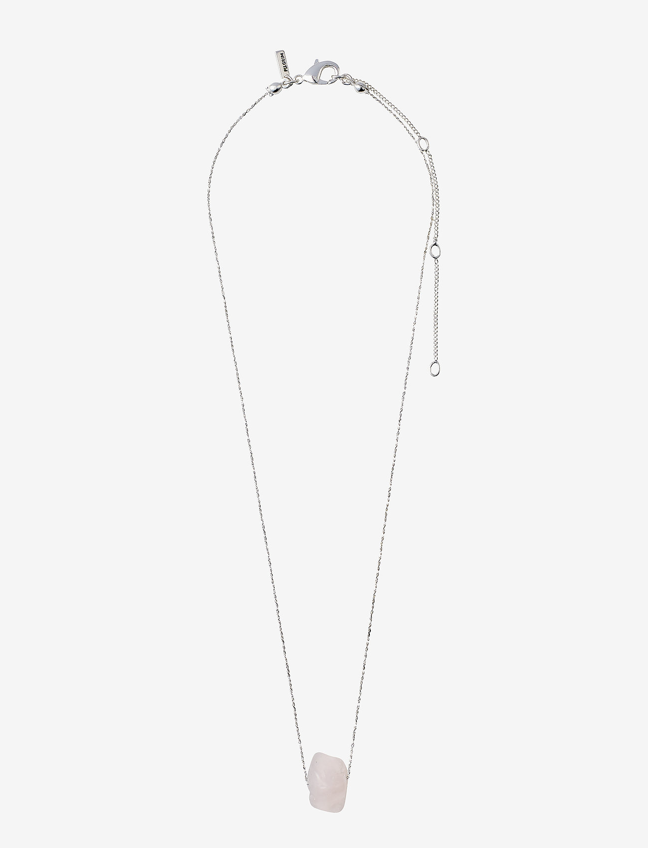 Pilgrim - Heart Chakra - halsband med hänge - silver plated rose quartz - 1