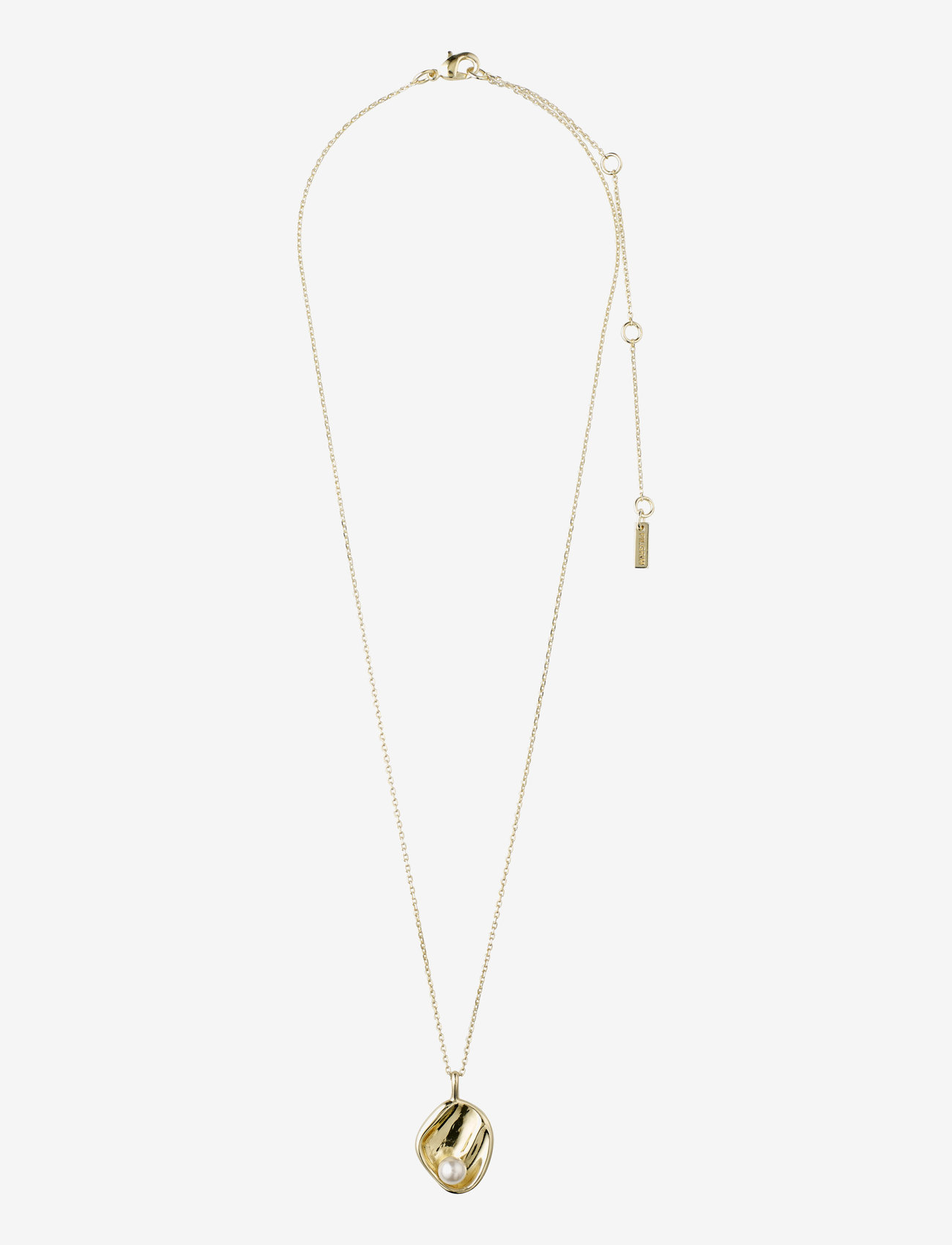 Pilgrim - Necklace Warmth Gold Plated White - gold plated - 0