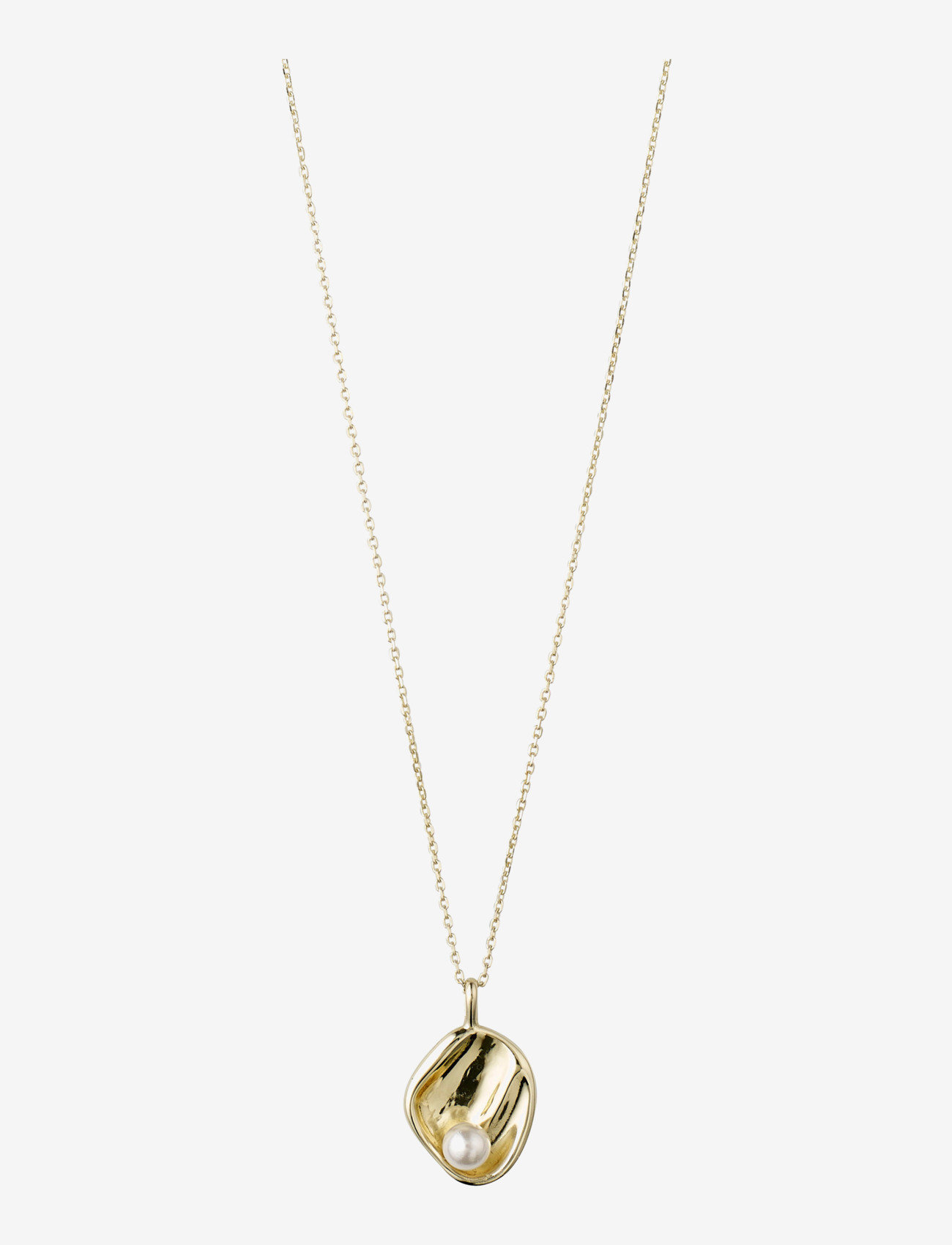 Pilgrim - Necklace Warmth Gold Plated White - gold plated - 1