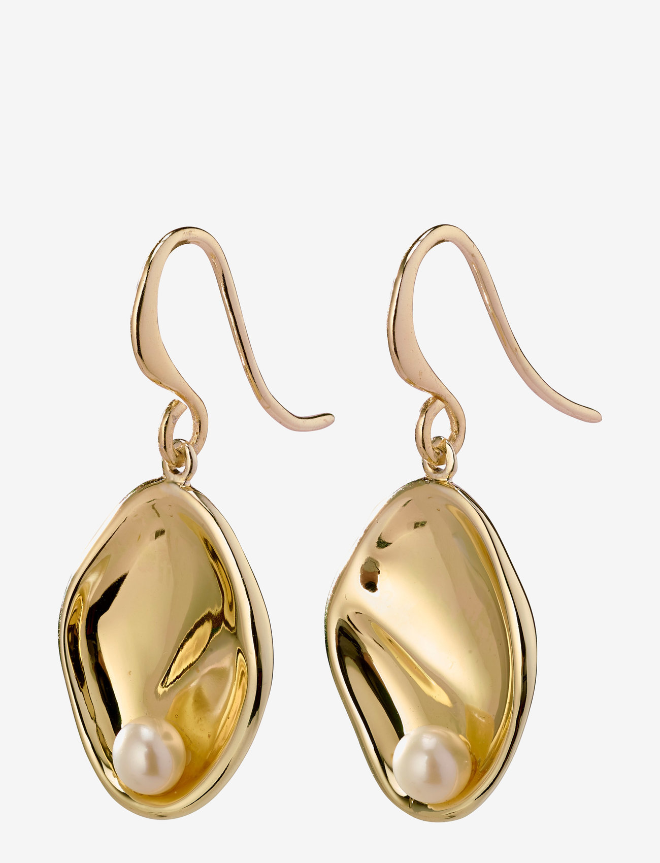 Pilgrim - Earrings Warmth Gold Plated White - gold plated - 0