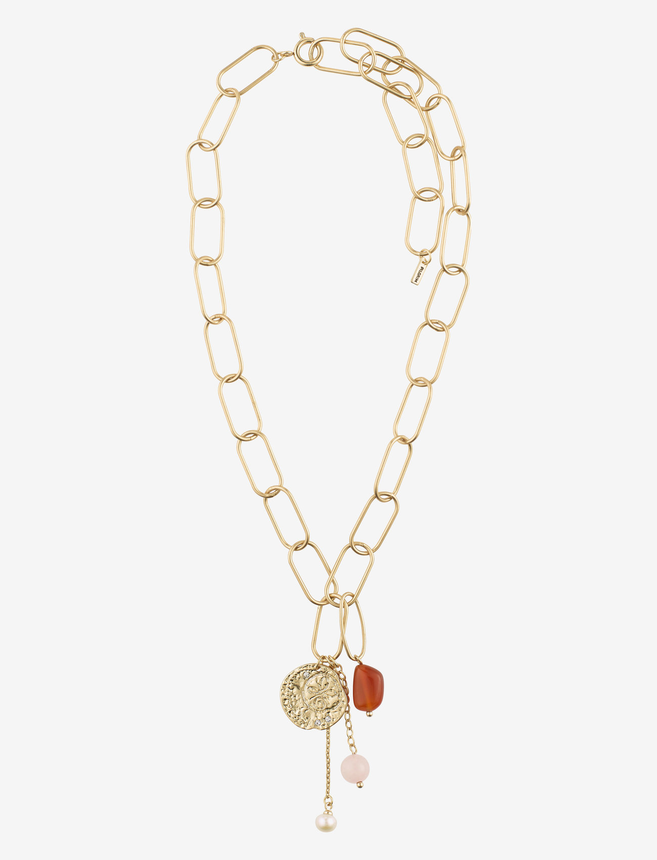 Pilgrim - Necklace Warmth Gold Plated Brown - gold plated - 1