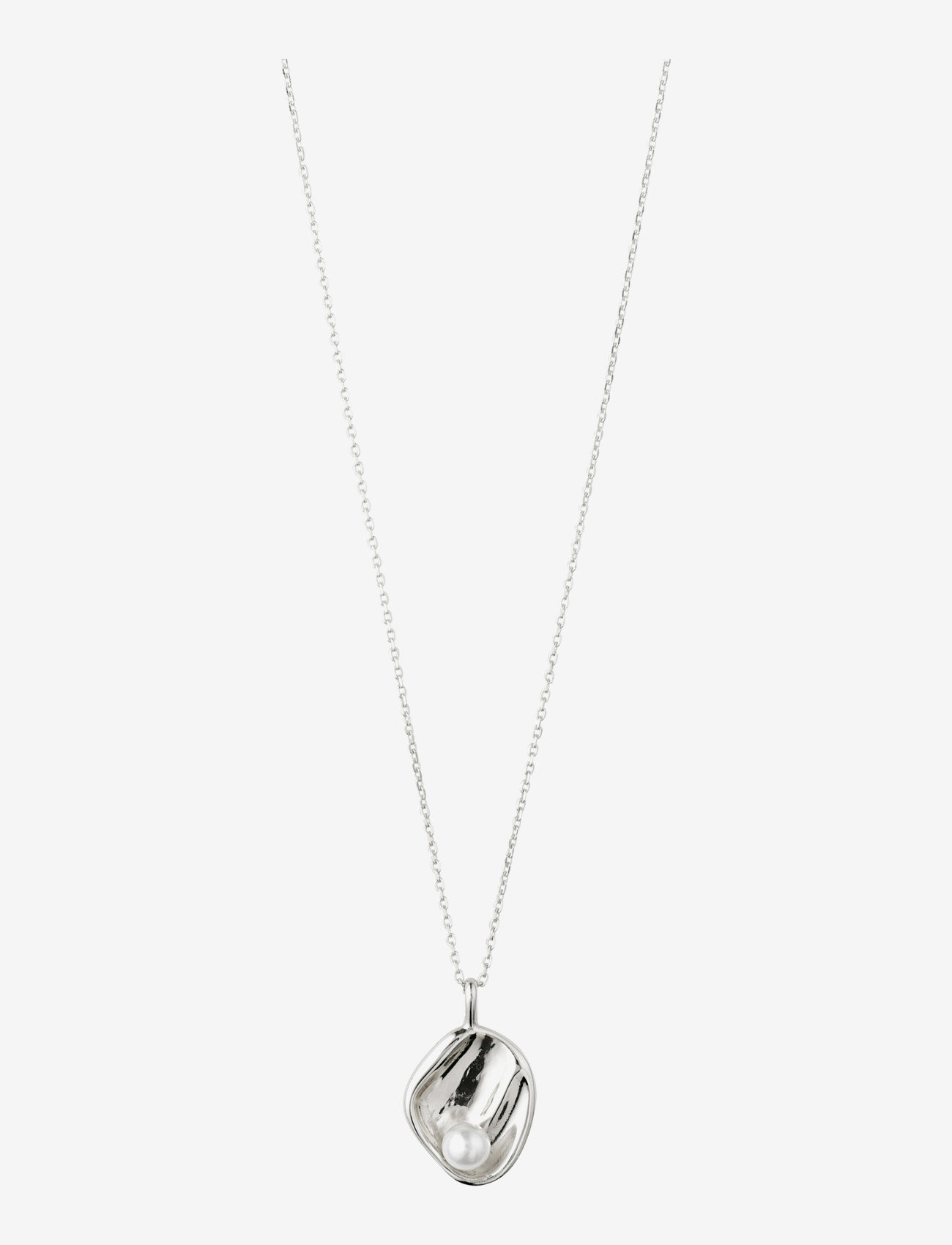 Pilgrim - Necklace Warmth Silver Plated White - silver plated - 1