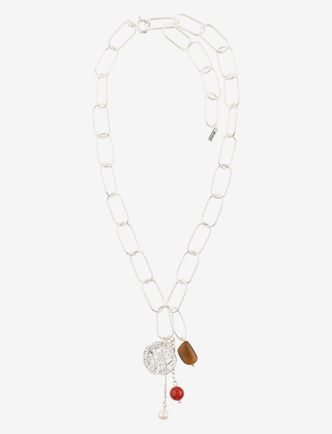 Pilgrim - Necklace Warmth Silver Plated Brown - silver plated - 0