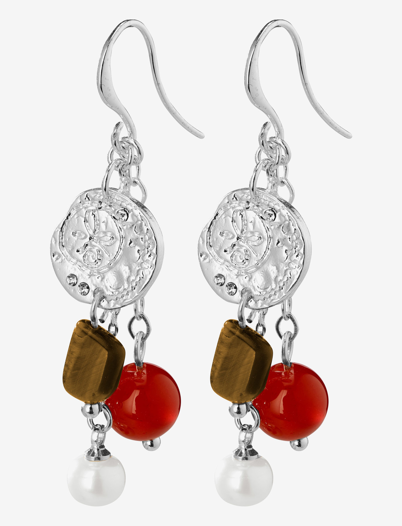 Pilgrim - Earrings Warmth Silver Plated Brown - silver plated - 0