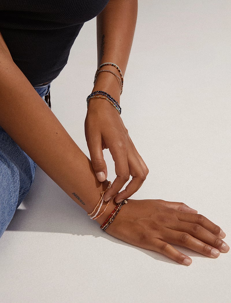 Pilgrim - INDIE bracelet peach, gold-plated - bracelets - gold plated - 2