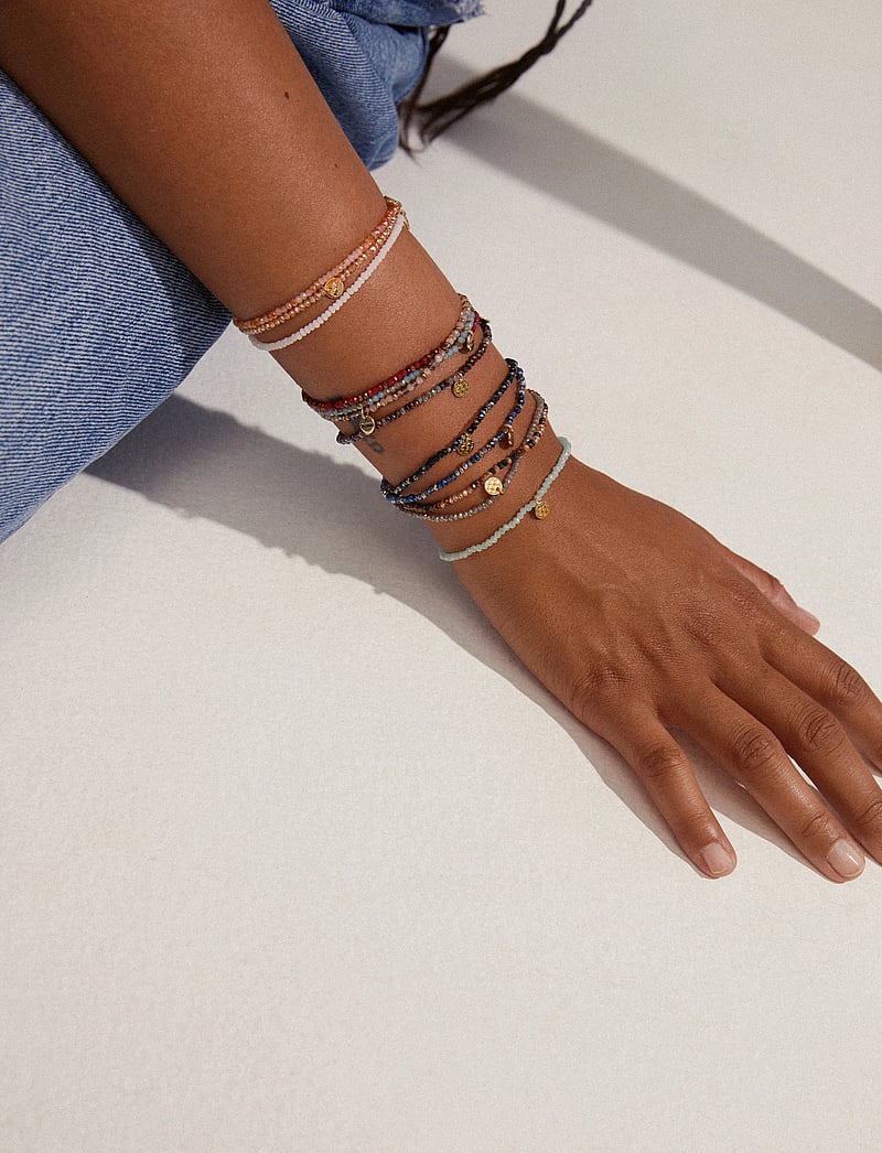 Pilgrim - INDIE bracelet peach, gold-plated - bracelets - gold plated - 3