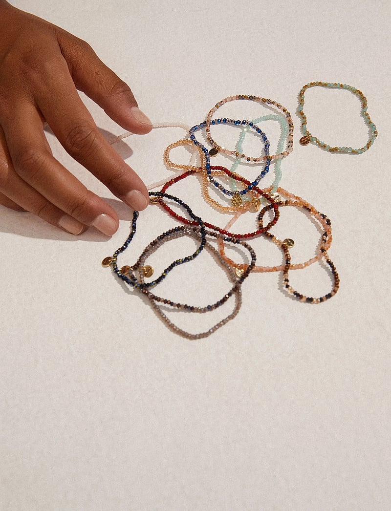 Pilgrim - INDIE bracelet peach, gold-plated - bracelets - gold plated - 4
