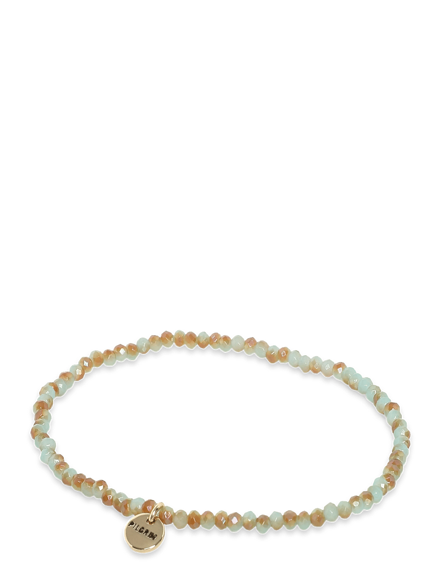 Pilgrim - INDIE bracelet blue, gold-plated - konfirmationstøj - gold plated - 1
