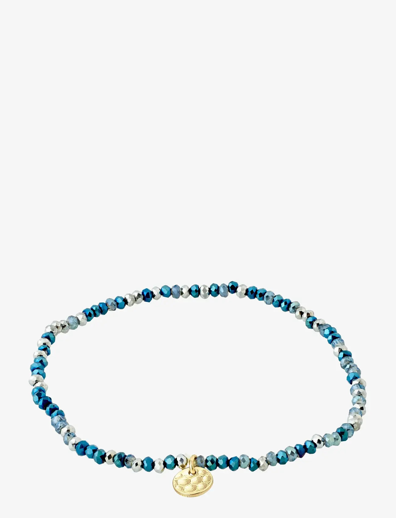 Pilgrim - INDIE bracelet blue, gold-plated - gold plated - 1