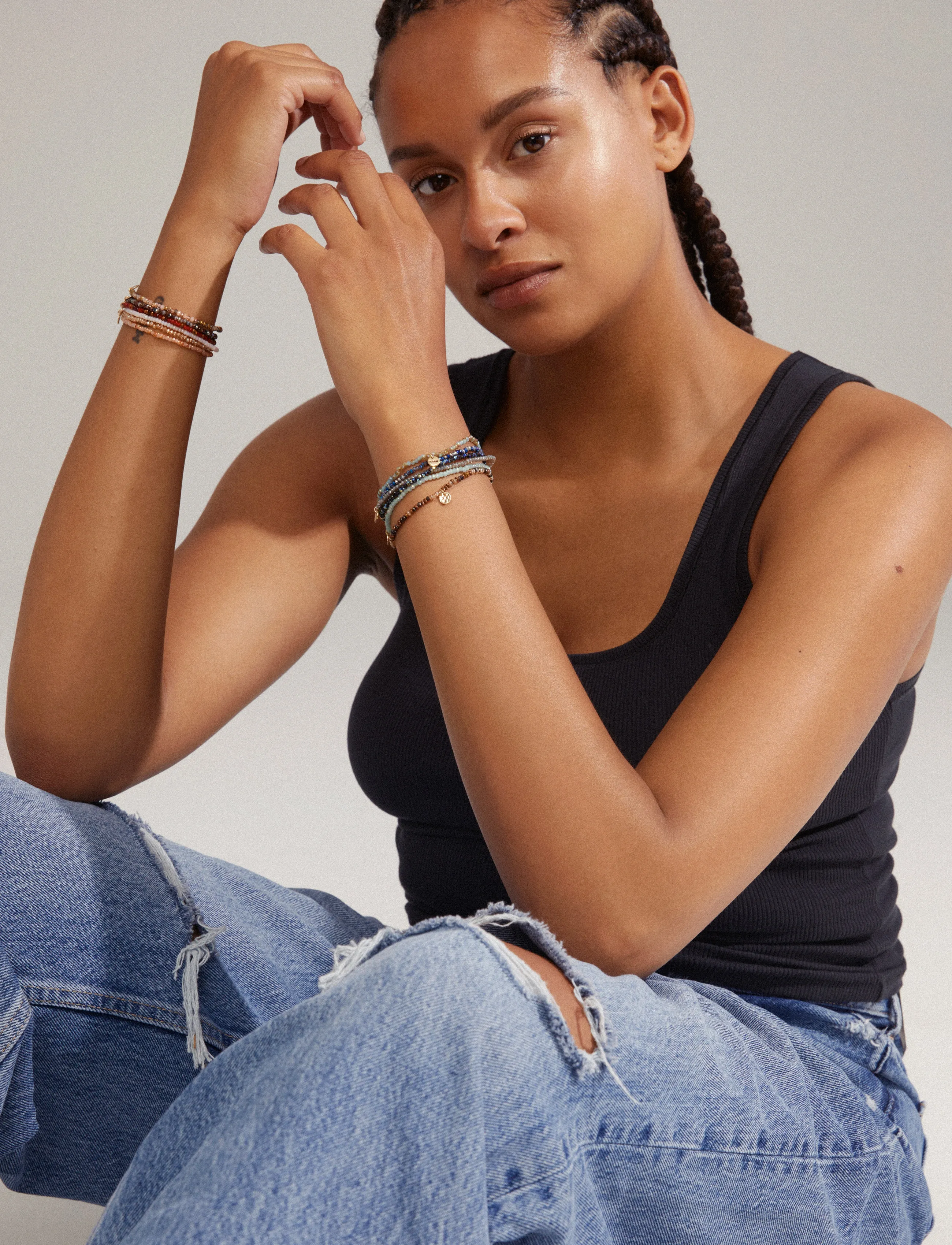 Pilgrim Indie Bracelet Blue, Gold-Plated, One Size, Bracelets, Blau - Pearl Frauen