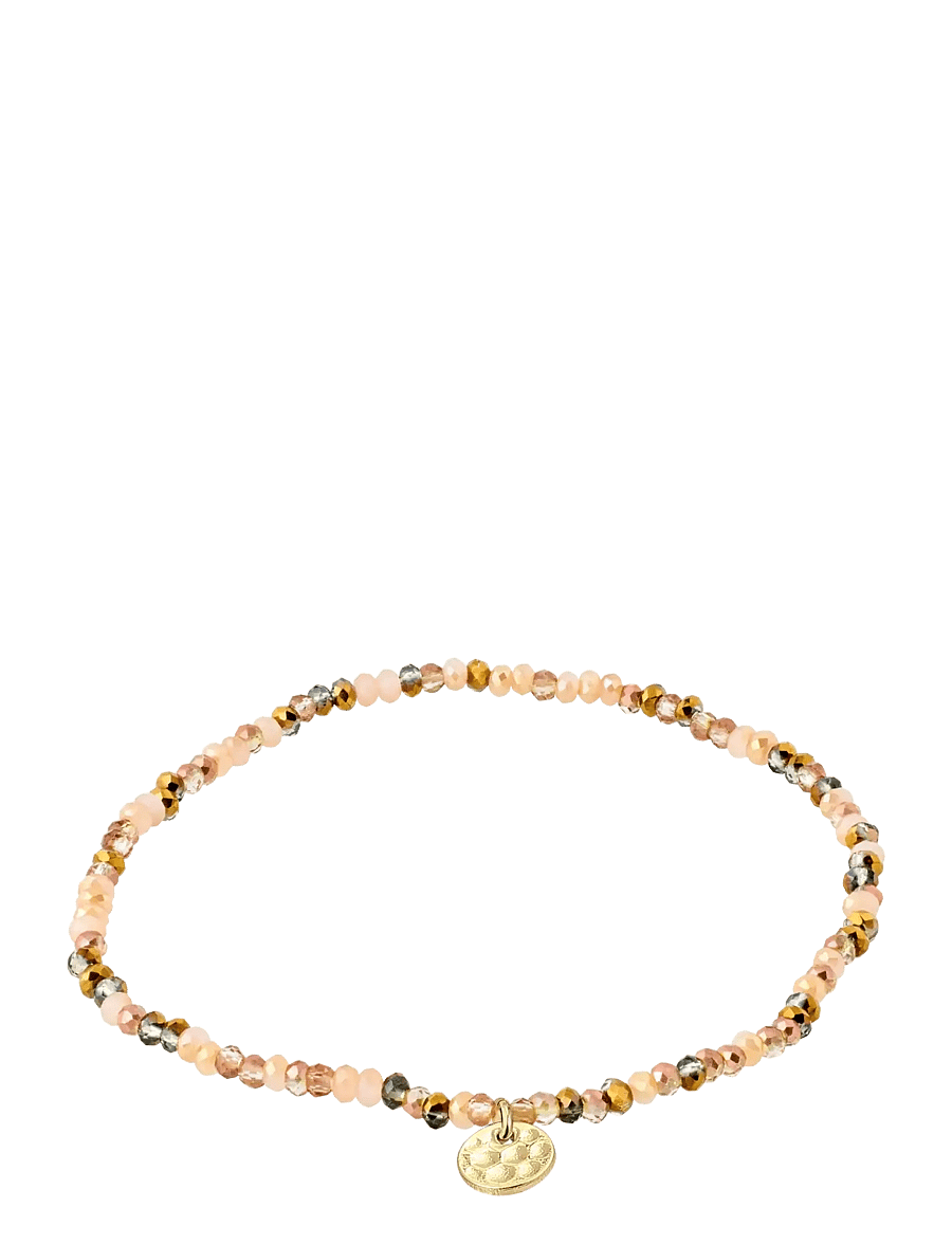 Pilgrim - INDIE bracelet brown mix, gold-plated - gold plated - 1