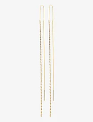 Pilgrim - AMELIE crystal chain earrings - rippuvad kõrvarõngad - gold plated - 0