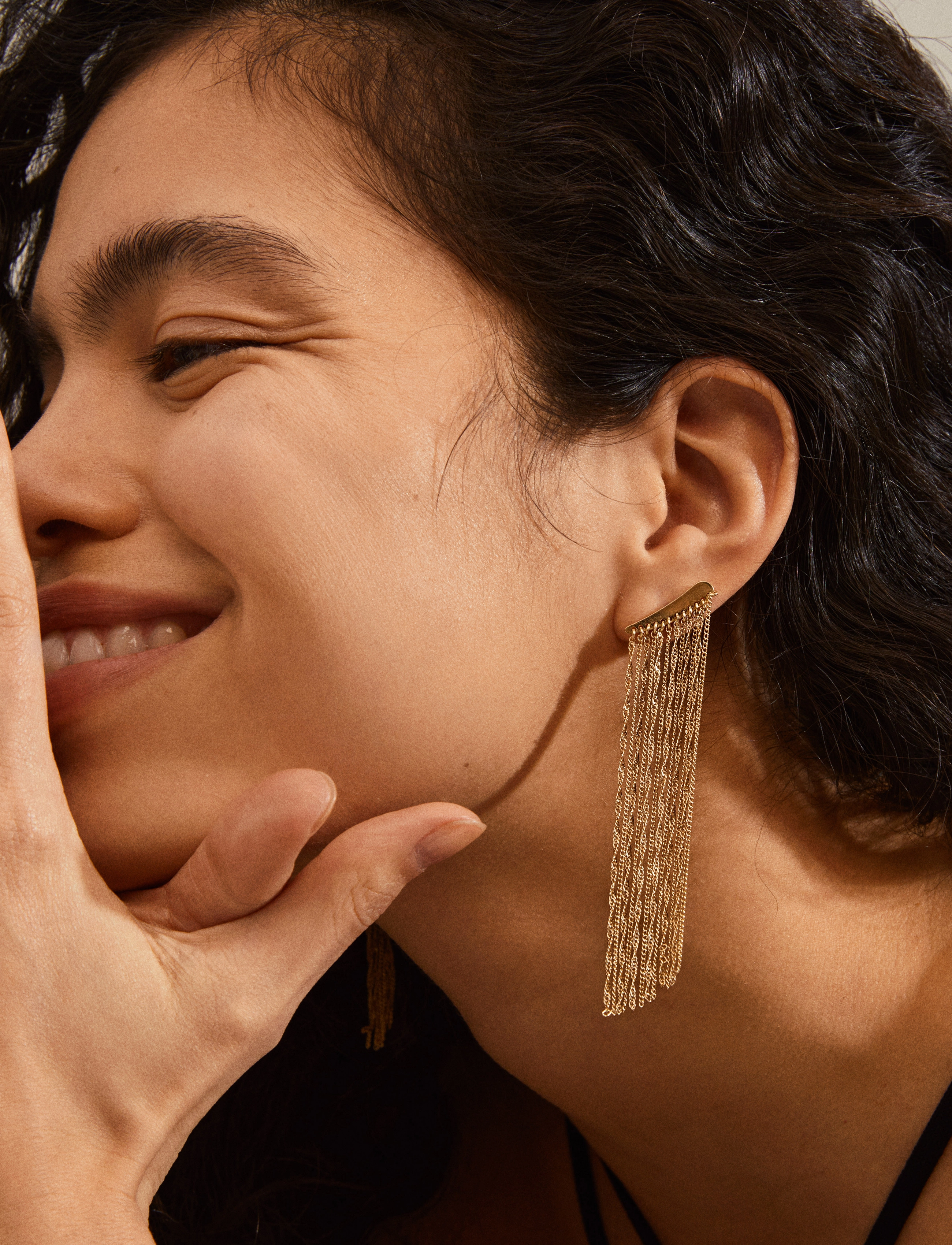 Pilgrim - LEDA waterfall earrings - gold plated - 2
