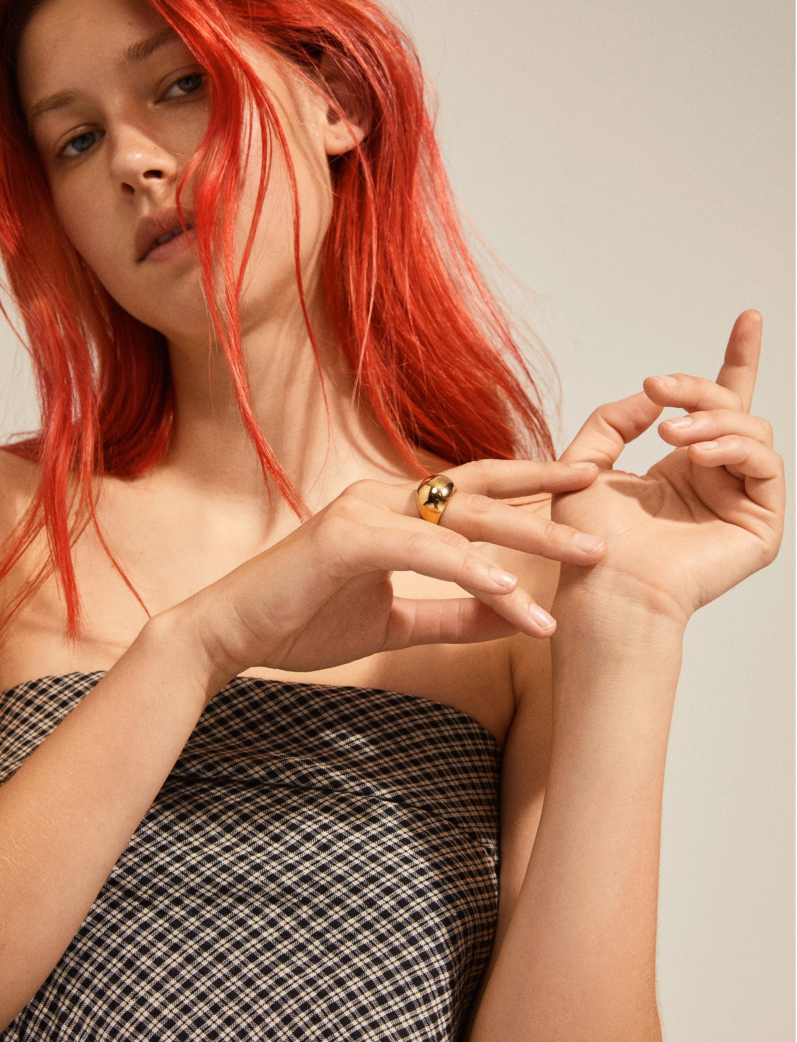 Pilgrim - ALIVIA statement ring gold-plated - gold plated - 2