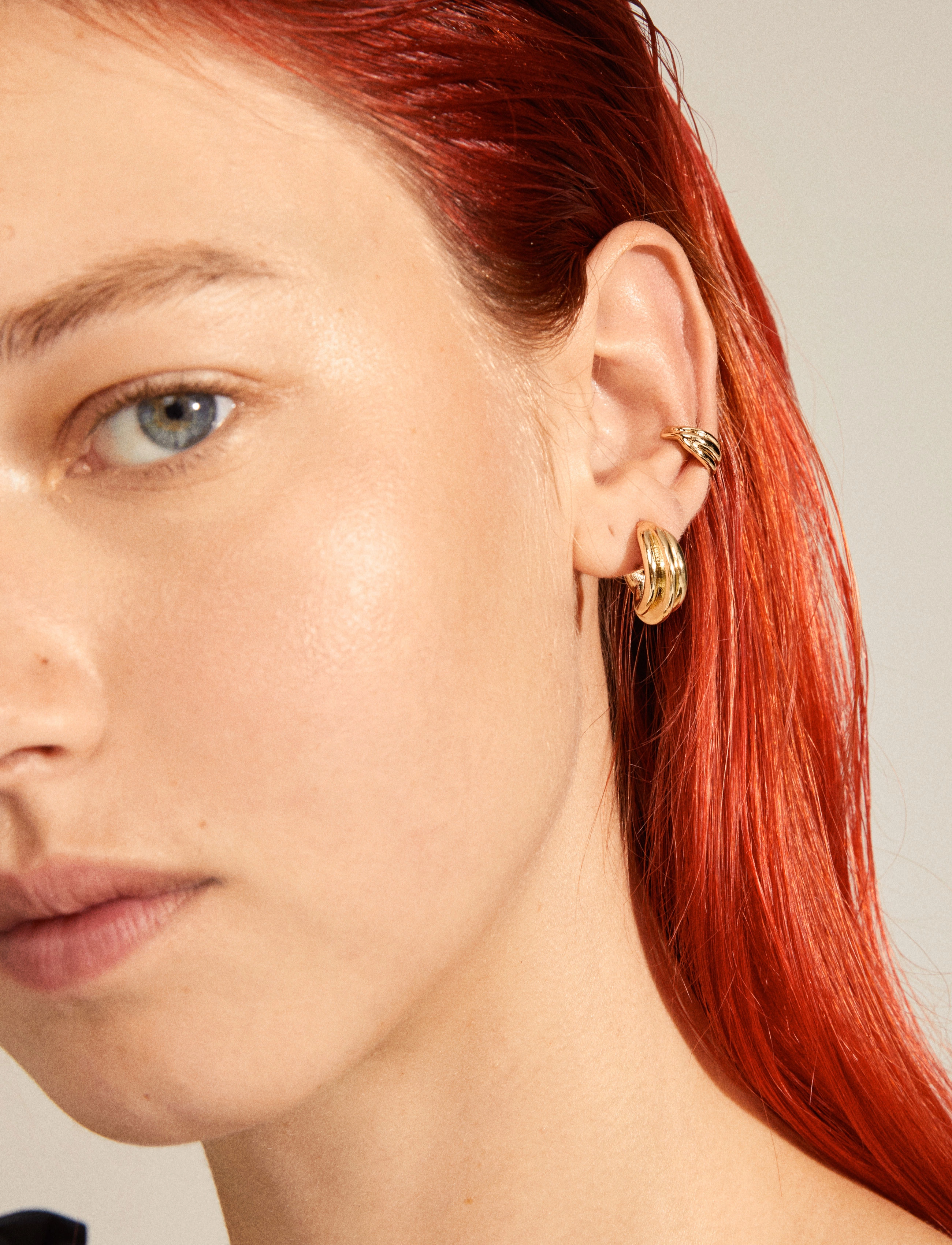 Pilgrim - AMANDA hoop & cuff set earrings gold-plated - gold plated - 1