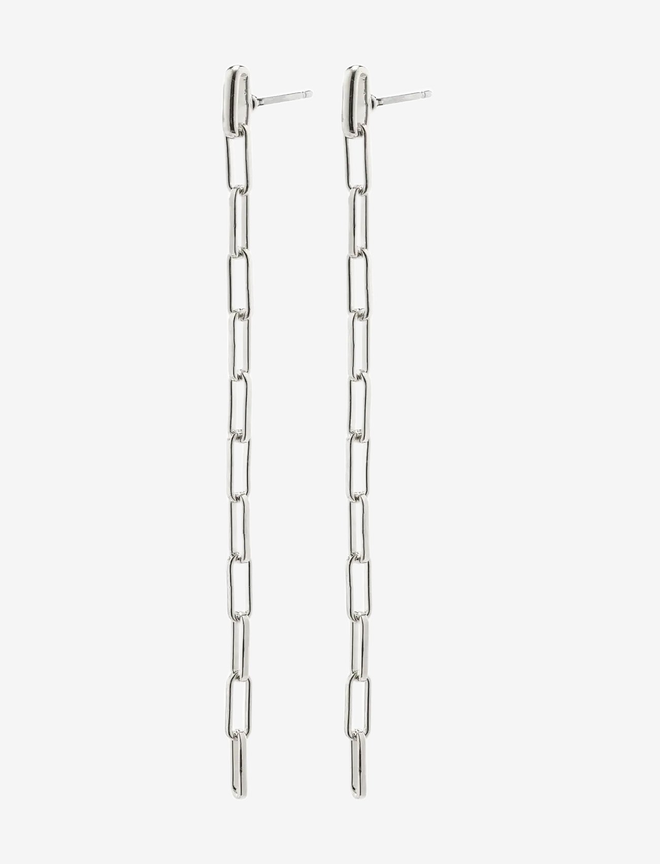 Pilgrim | Thilde Long Chain Earrings Silver-Plated | ONE SIZE