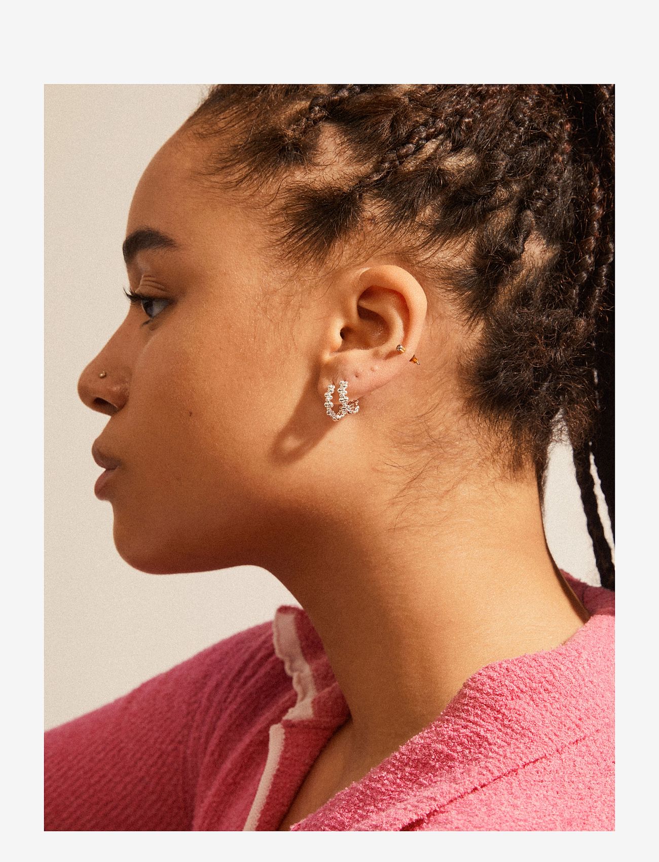 Pilgrim - AICA recycled chunky hoop earrings - hoops - gold plated - 2