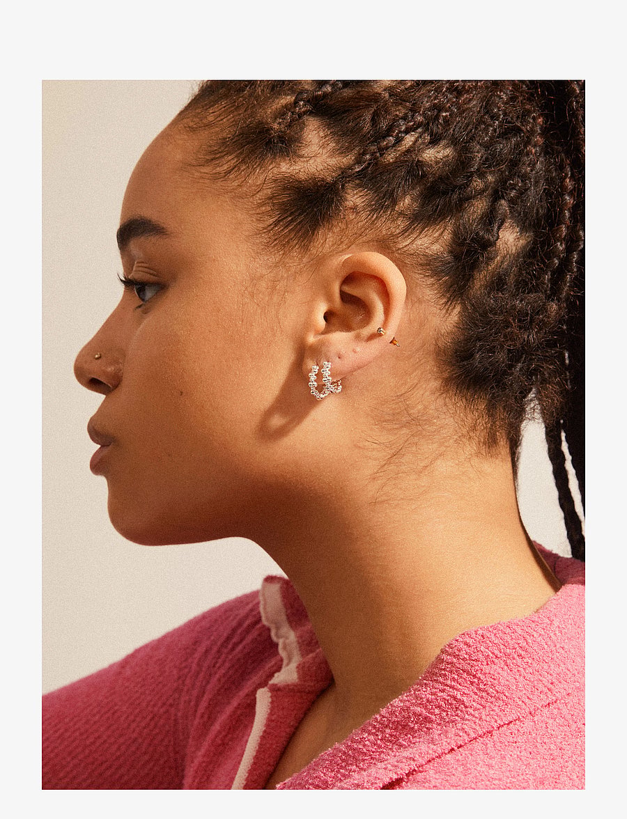 Pilgrim - AICA recycled chunky hoop earrings - hoops kõrvarõngad - gold plated - 2