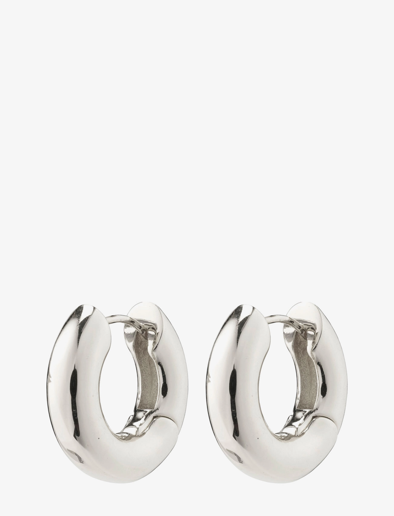 PILGRIM Aica Recycled Chunky Hoop Ohrringe Silber - One Size - Damen